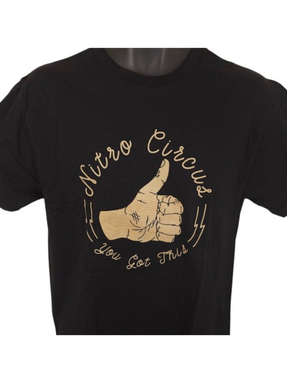 Nitro Circus T Shirt Mens Size Medium Black Thumbs Up You Got This Made In USA